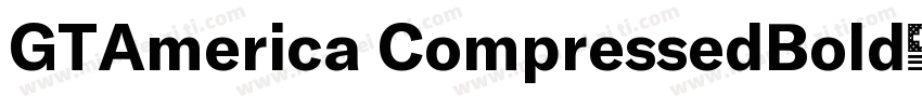 GTAmerica CompressedBold字体转换